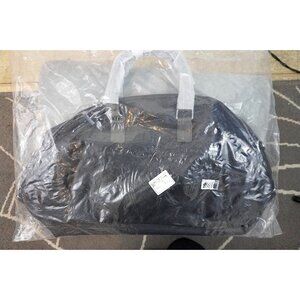 NWT Bugatti Duffle Bag in Black Pebbled Leatherette